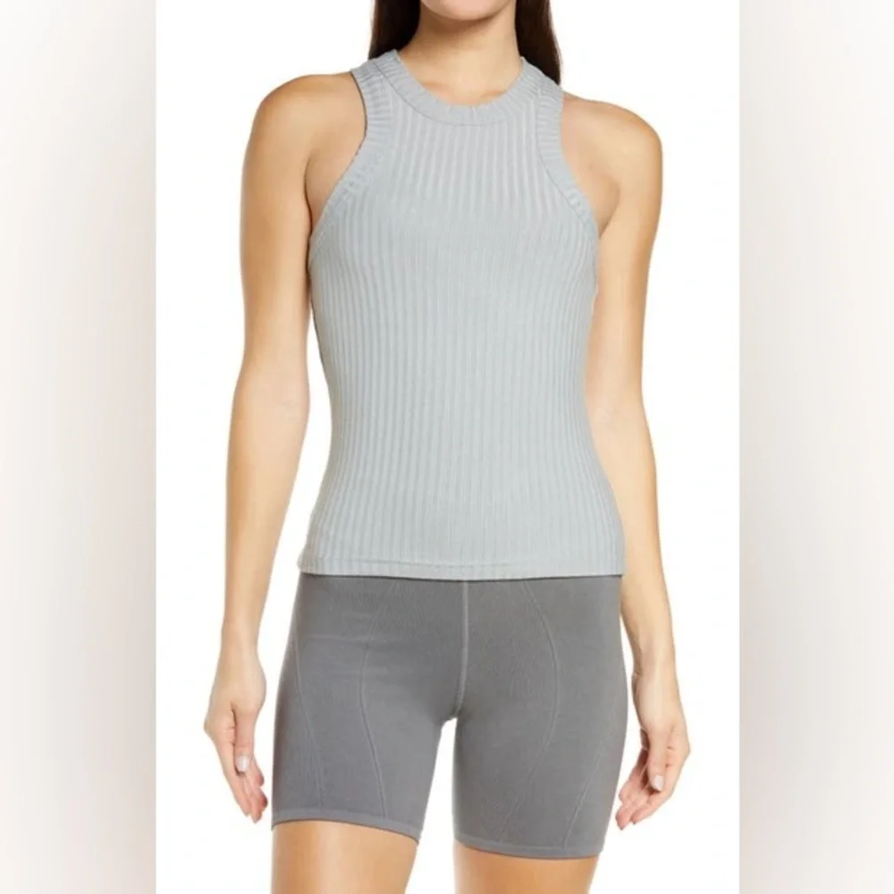 FP Movement by Free People Take Everywhere Tank Top Shirt Arctic Mist sz S